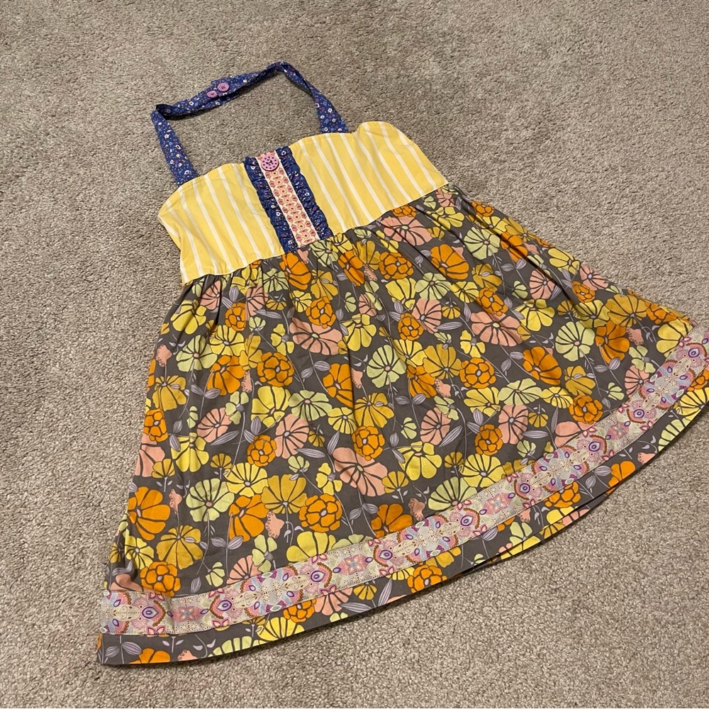 Matilda Jane Girls Yellow Floral Halter Top 14